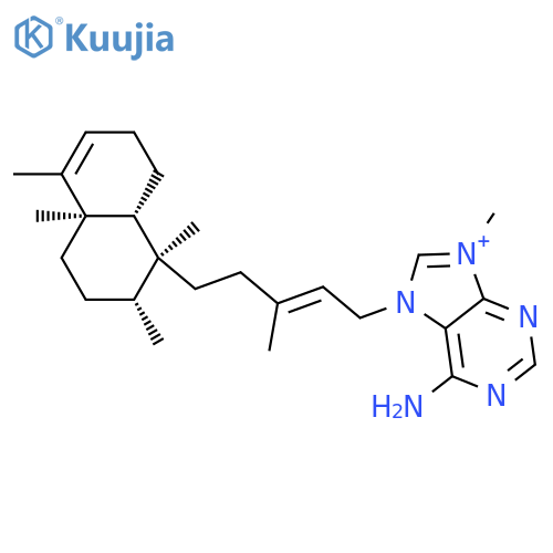 7H-Purinium,6-amino-9-methyl-7-[(2E)-3-methyl-5-[(1S,2R,4aR,8aR)-1,2,3,4,4a,7,8,8a-octahydro-1,2,4a,5-tetramethyl-1-naphthalenyl]-2-penten-1-yl]- structure
