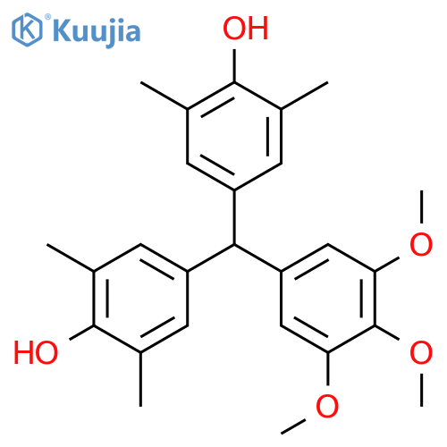 4,4'-[(3,4,5-Trimethoxyphenyl)methylene]bis(2,6-dimethylphenol) structure