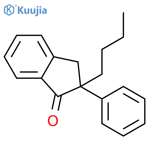 1H-Inden-1-one, 2-butyl-2,3-dihydro-2-phenyl- structure