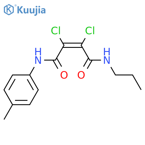 2-Butenediamide, 2,3-dichloro-N-(4-methylphenyl)-N'-propyl-, (Z)- structure