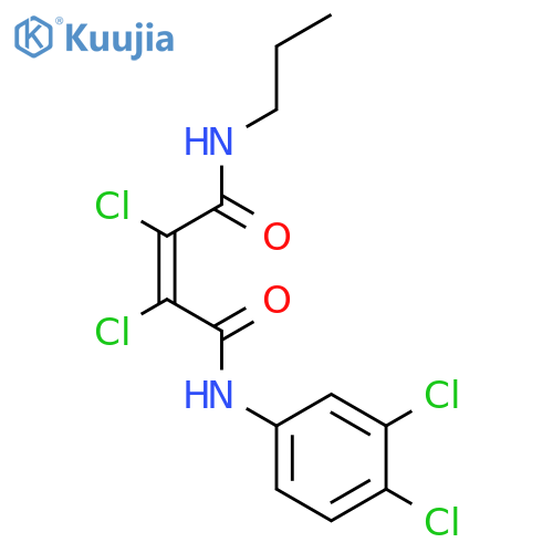 2-Butenediamide, 2,3-dichloro-N-(3,4-dichlorophenyl)-N'-propyl-, (Z)- structure