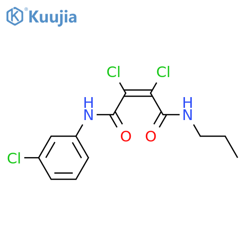 2-Butenediamide, 2,3-dichloro-N-(3-chlorophenyl)-N'-propyl-, (Z)- structure