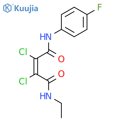 2-Butenediamide, 2,3-dichloro-N-ethyl-N'-(4-fluorophenyl)-, (Z)- structure