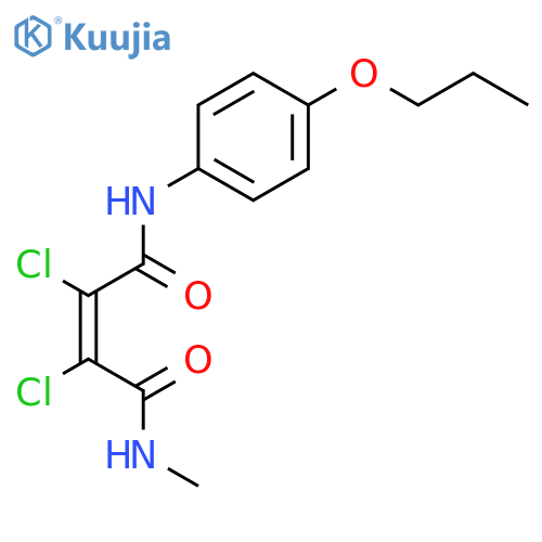 2-Butenediamide, 2,3-dichloro-N-methyl-N'-(4-propoxyphenyl)-, (Z)- structure
