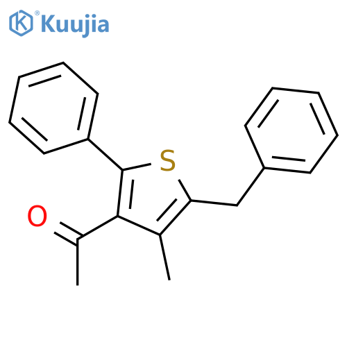 Ethanone, 1-[4-methyl-2-phenyl-5-(phenylmethyl)-3-thienyl]- structure