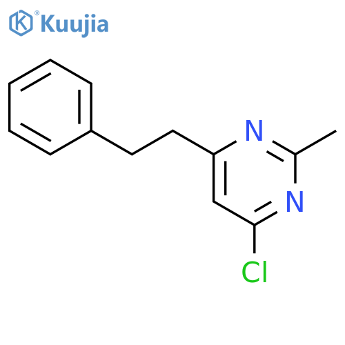4-chloro-2-methyl-6-phenethylpyrimidine structure