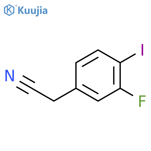 2-(3-Fluoro-4-iodophenyl)acetonitrile structure