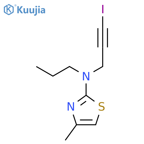 2-Thiazolamine, N-(3-iodo-2-propynyl)-4-methyl-N-propyl- structure