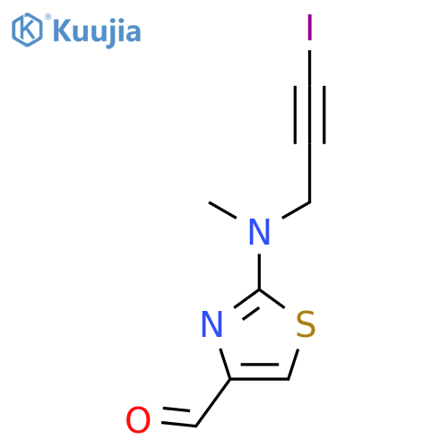 4-Thiazolecarboxaldehyde, 2-[(3-iodo-2-propynyl)methylamino]- structure
