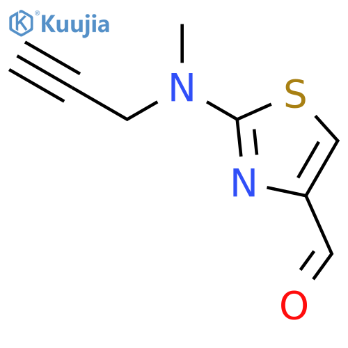4-Thiazolecarboxaldehyde, 2-(methyl-2-propynylamino)- structure
