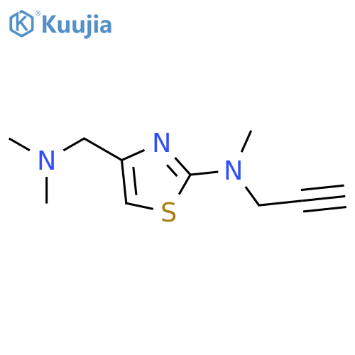 4-Thiazolemethanamine, N,N-dimethyl-2-(methyl-2-propynylamino)- structure