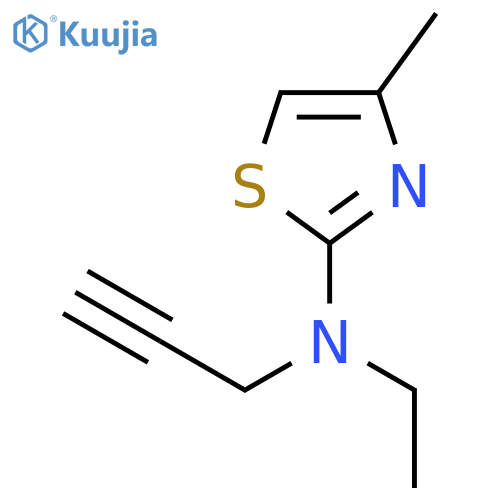 2-Thiazolamine, N-ethyl-4-methyl-N-2-propynyl- structure