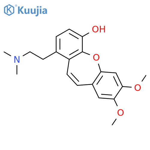 Dibenz[b,f]oxepin-4-ol, 1-[2-(dimethylamino)ethyl]-7,8-dimethoxy- structure
