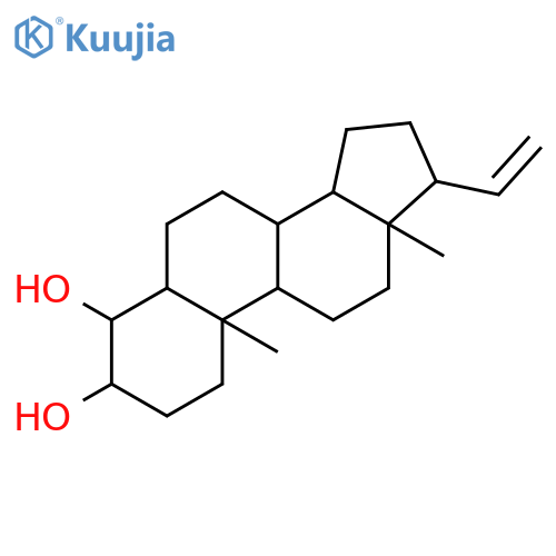 (3beta,4alpha,5alpha)-Pregn-20-ene-3,4-diol structure