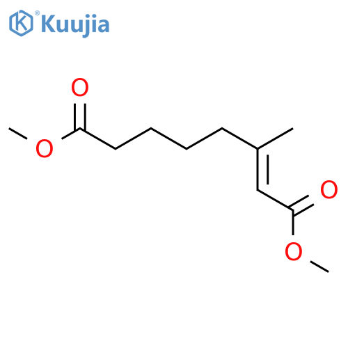 2-Octenedioic acid, 3-methyl-, dimethyl ester, (E)- structure