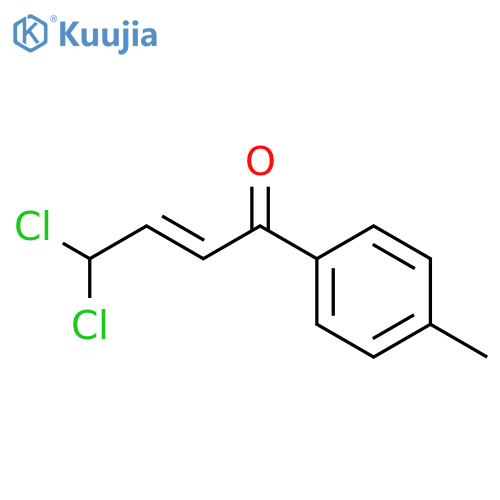 4,4-Dichloro-1-(4-methylphenyl)but-2-en-1-one structure