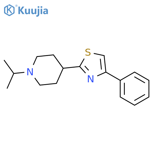 4-(4-Phenyl-1,3-thiazol-2-yl)-1-(propan-2-yl)piperidine structure