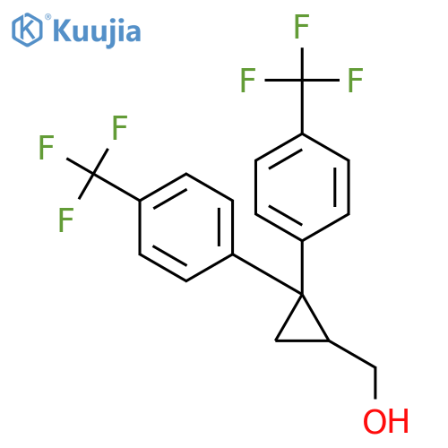 Cyclopropanemethanol, 2,2-bis[4-(trifluoromethyl)phenyl]-, (+)- structure