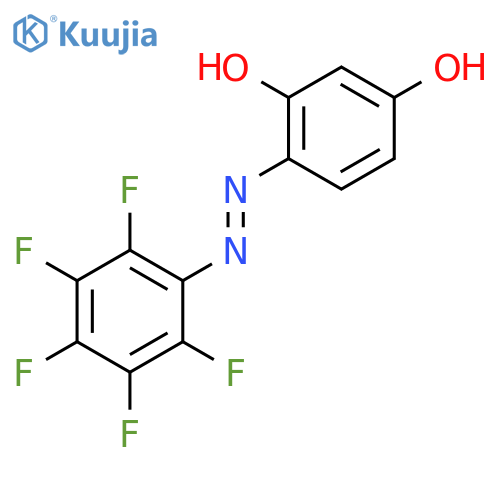 1,3-Benzenediol, 4-[2-(2,3,4,5,6-pentafluorophenyl)diazenyl]- structure