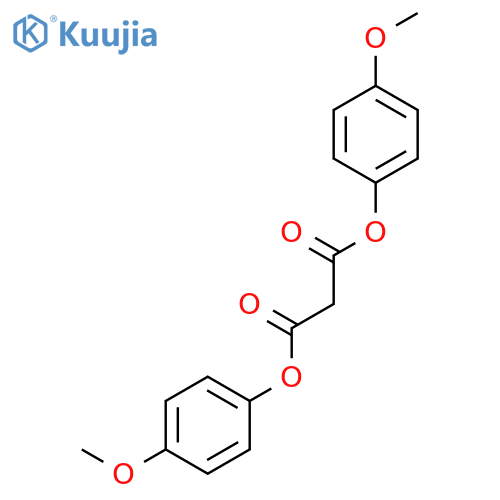 Propanedioic acid, 1,3-bis(4-methoxyphenyl) ester structure