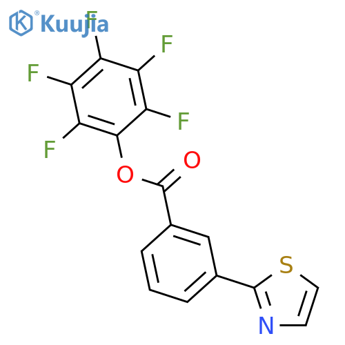 Pentafluorophenyl 3-(1,3-thiazol-2-yl)benzoate structure