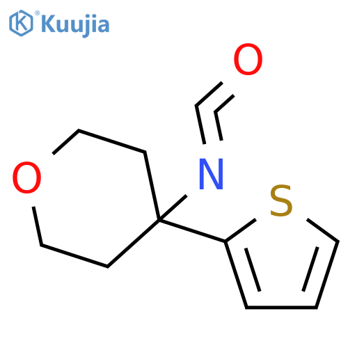 4-Isocyanato-4-thien-2-yltetrahydropyran structure