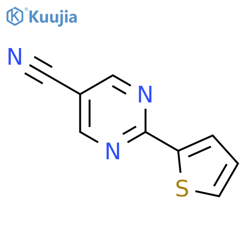 2-(Thiophen-2-YL)pyrimidine-5-carbonitrile structure