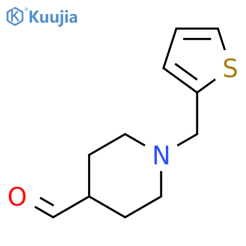 1-(Thien-2-ylmethyl)piperidine-4-carbaldehyde structure