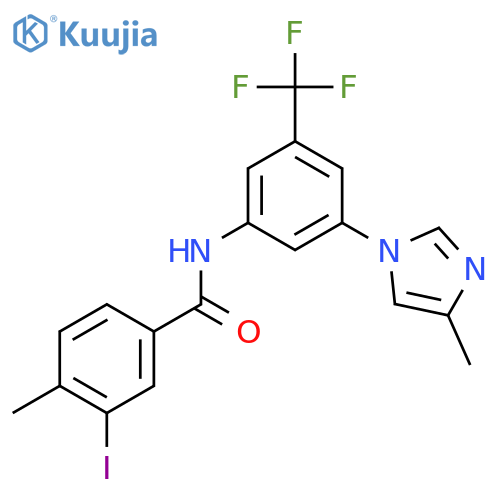 3-Iodo-4-methyl-N-3-(4-methyl-1H-imidazol-1-yl)-5-(trifluoromethyl)phenylbenzamide structure