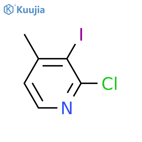 2-Chloro-3-iodo-4-methylpyridine structure