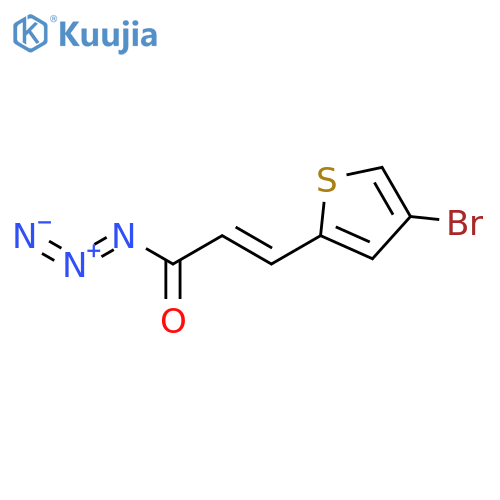 2-Propenoyl azide, 3-(4-bromo-2-thienyl)- structure