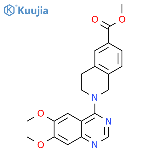 methyl 2-(6,7-dimethoxyquinazolin-4-yl)-1,2,3,4-tetrahydroisoquinoline-6-carboxylate structure