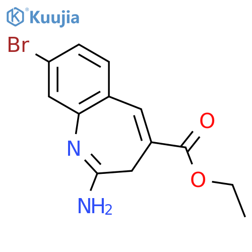 ethyl 2-amino-8-bromo-3H-benzo[b]azepine-4-carboxylate structure
