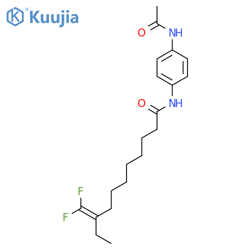 Undecanamide, N-[4-(acetylamino)phenyl]-9-(difluoromethylene)- structure