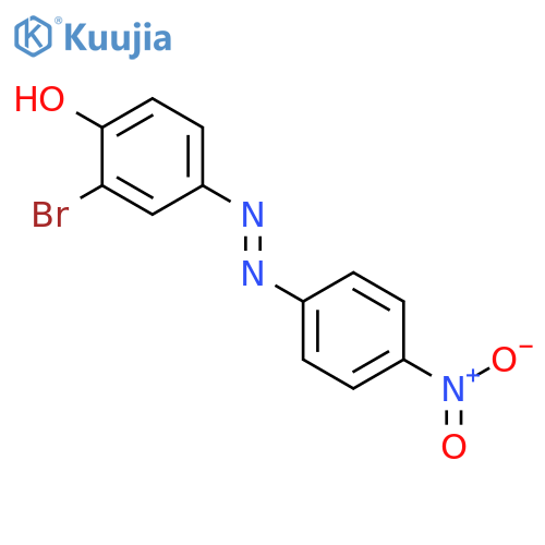 Phenol, 2-bromo-4-[(4-nitrophenyl)azo]- structure