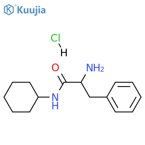 2-Amino-N-cyclohexyl-3-phenyl-DL-propanamide structure