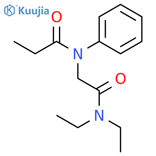 N-[2-(diethylamino)-2-oxoethyl]-N-phenylpropanamide structure