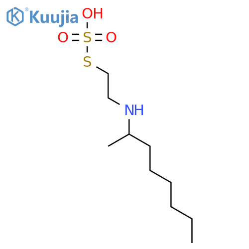 Thiosulfuric acid S-[2-[(1-methylheptyl)amino]ethyl] ester structure