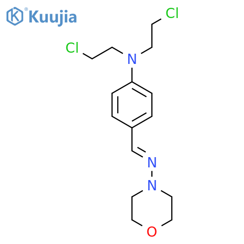 4-Morpholinamine,N-[[4-[bis(2-chloroethyl)amino]phenyl]methylene]- structure