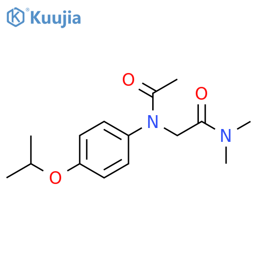 Acetamide,2-[acetyl[4-(1-methylethoxy)phenyl]amino]-N,N-dimethyl- structure