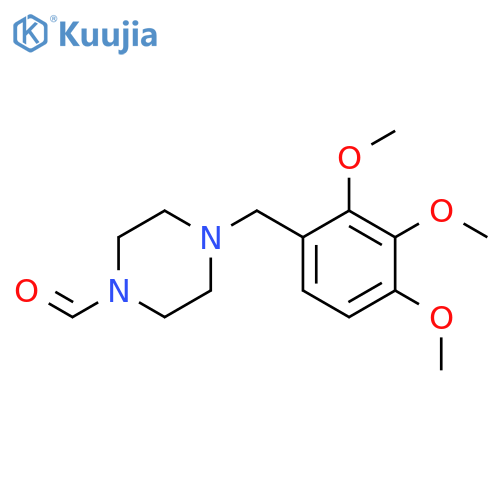 4-[(2,3,4-trimethoxyphenyl)methyl]piperazine-1-carbaldehyde structure