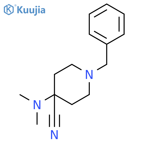 1-Benzyl-4-(dimethylamino)piperidine-4-carbonitrile structure