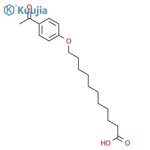 Undecanoic acid, 11-(4-acetylphenoxy)- structure