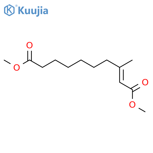 2-Decenedioic acid, 3-methyl-, dimethyl ester, (E)- structure