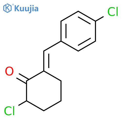Cyclohexanone, 2-chloro-6-[(4-chlorophenyl)methylene]- structure