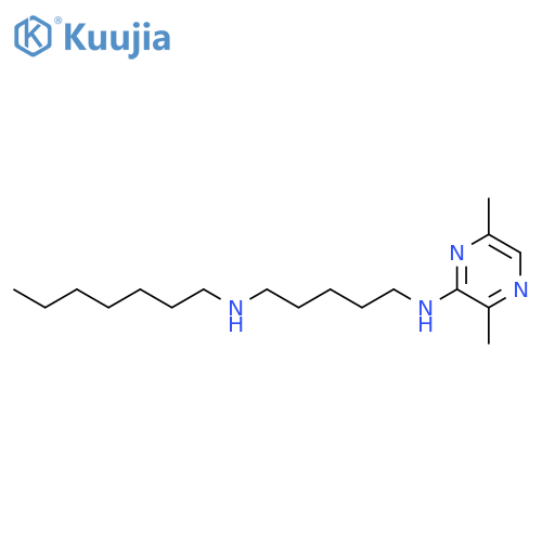 1,5-Pentanediamine, N1-(3,6-dimethyl-2-pyrazinyl)-N5-heptyl- structure