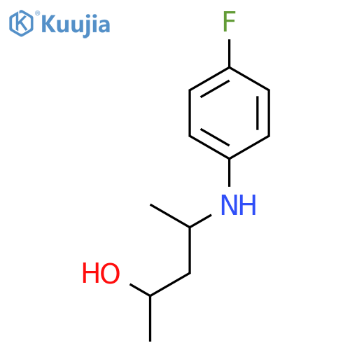 2-Pentanol, 4-[(4-fluorophenyl)amino]- structure