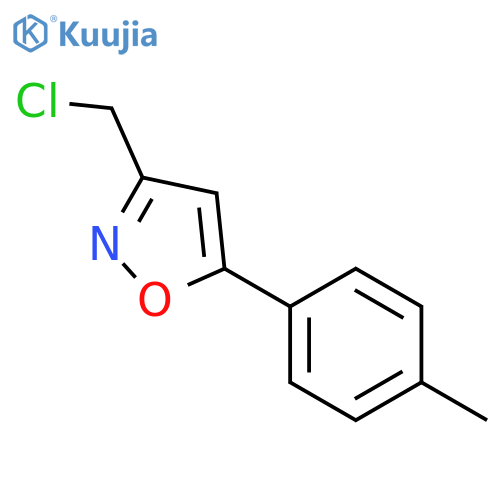3-(chloromethyl)-5-(4-methylphenyl)-1,2-oxazole structure