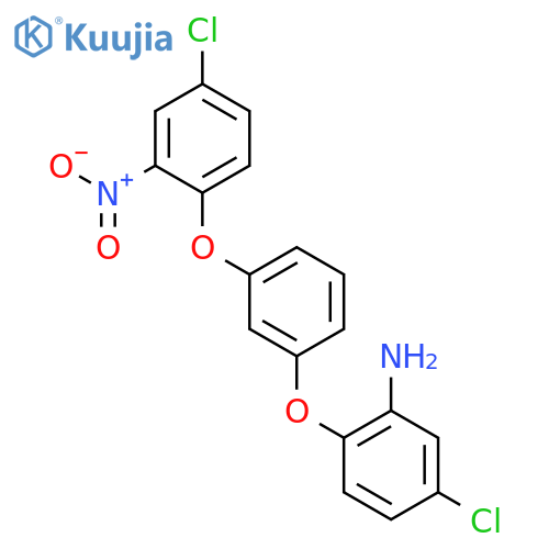 Benzenamine, 5-chloro-2-[3-(4-chloro-2-nitrophenoxy)phenoxy]- structure