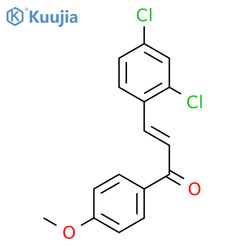 (2E)-3-(2,4-dichlorophenyl)-1-(4-methoxyphenyl)prop-2-en-1-one structure